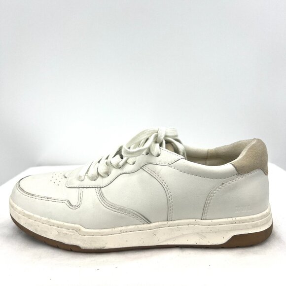 Madewell White Coated Leather Sneakers Women's Size 8.5 - Picture 4 of 10